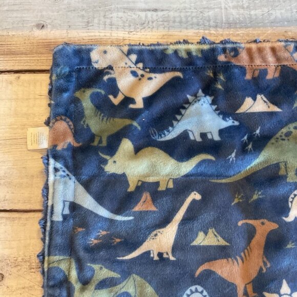Baby Laundry Dinosaur Lovey Baby Security Blanket Blue - Picture 2 of 13